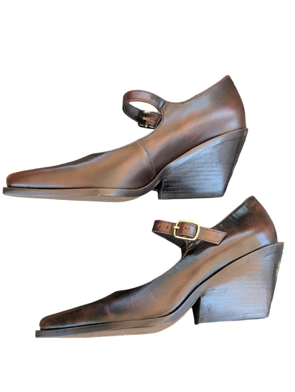 Seychelles Sparks pointed toe Mary Jane Wedge Pumps Size 6 NEW